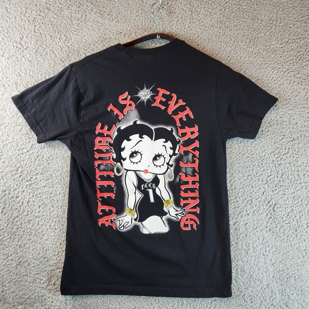 Brisco Brands Betty Boop T-Shirt Adult S Attitude is Everything Graphic Print